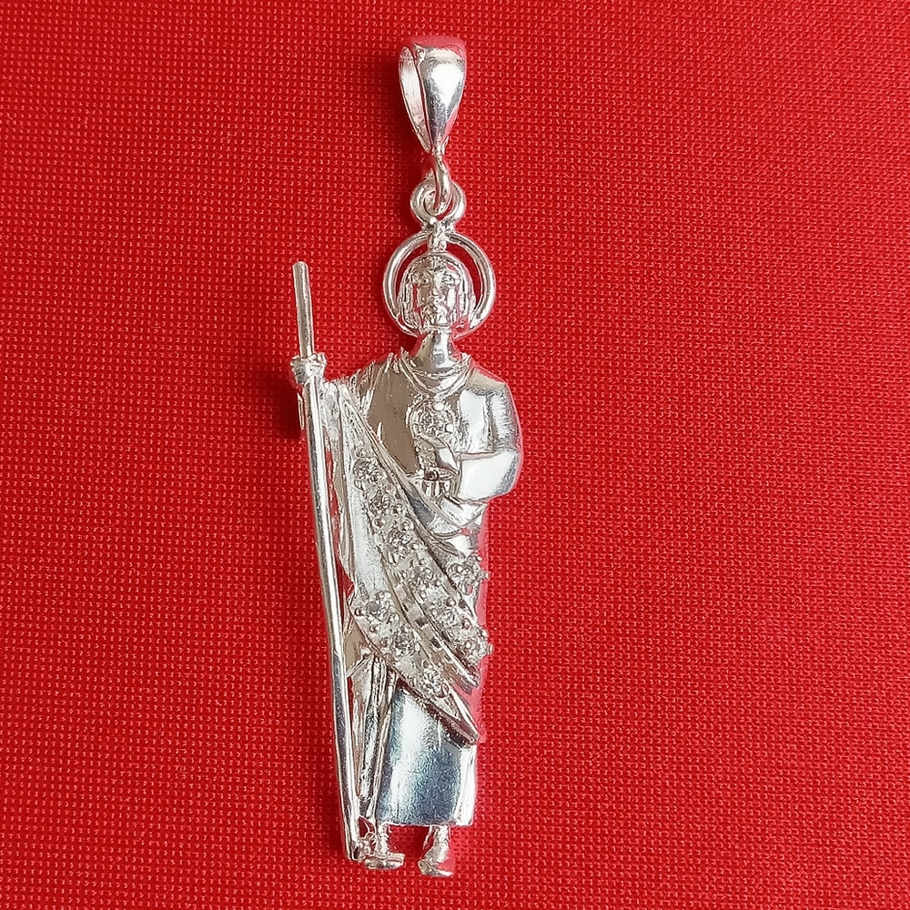 925 Sterling Silver San Judas Tadeo en Plata‎ / Saint Jude Thaddeus Pendant 925